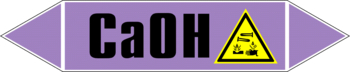 Маркировка трубопровода "ca(oh)" (a06, пленка, 126х26 мм)" - Маркировка трубопроводов - Маркировки трубопроводов "ЩЕЛОЧЬ" - Магазин охраны труда и техники безопасности stroiplakat.ru