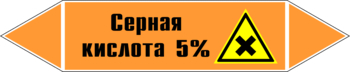 Маркировка трубопровода "серная кислота 5%" (k23, пленка, 716х148 мм)" - Маркировка трубопроводов - Маркировки трубопроводов "КИСЛОТА" - Магазин охраны труда и техники безопасности stroiplakat.ru